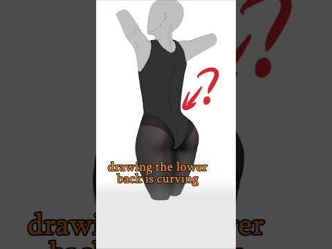 Mistake When Drawing Back - Quick Art Tips #art #sketch #shorts #tutorial #drawingtutorial #anime