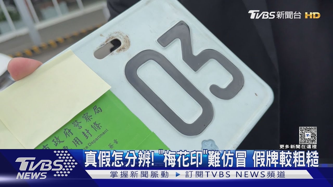 假車牌技術進化!肉眼難辨 警曝梅花印「關鍵差異」防詐騙