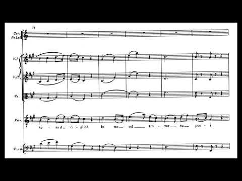 Fra gli amplessi (Così fan tutte - W.A. Mozart) Score Animation