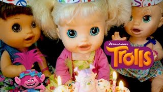 BABY ALIVE Audrey's Troll Birthday Party!