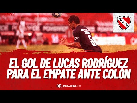 El gol de Lucas Rodríguez para el empate de Independiente ante Colón por la Copa de la Liga