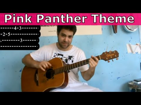 Tutorial: Pink Panther - Chitarra fingerstyle con tablatura (inclusa la parte B!)