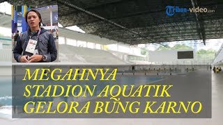 Megahnya Stadion Aquatic Gelora Bung Karno Venue Asian Games 2018