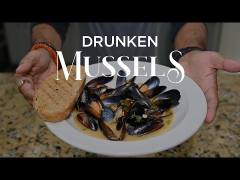 Drunken Mussels | White Wine Broth | Recipe