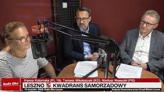 Wideo: Leszno Kwadrans Samorządowy - Hanna Kotomska (PL 18), Tomasz Mikołajczak (KO), Mariusz Nowacki (PiS)