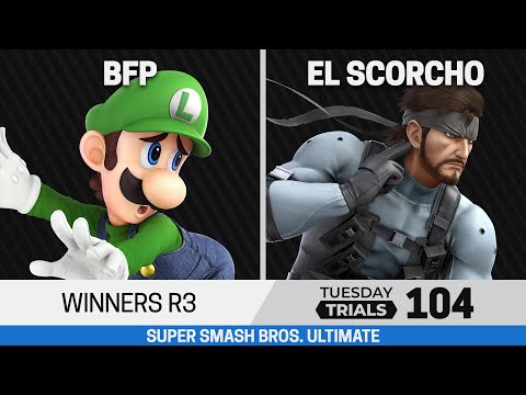 Tuesday Trials 104 SSBU Winners R3 - BFP (Luigi) vs El Scorcho (Snake)