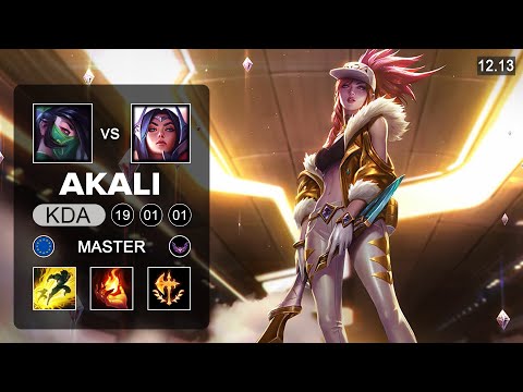 Akali vs Irelia Mid - EUW Master - Patch 12.13 Season 12