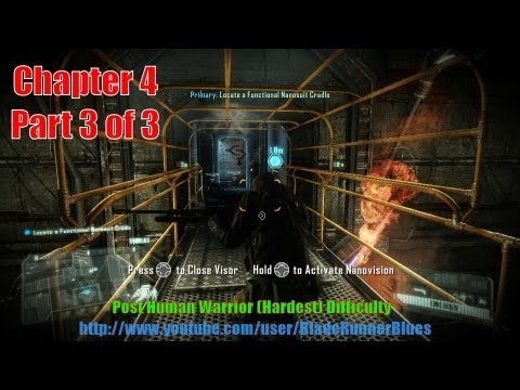 12 Safeties Off Pt3/3 Crysis 3 Stealth Walkthrough Hardest Difficulty Max Graphical Setting 1080p HD