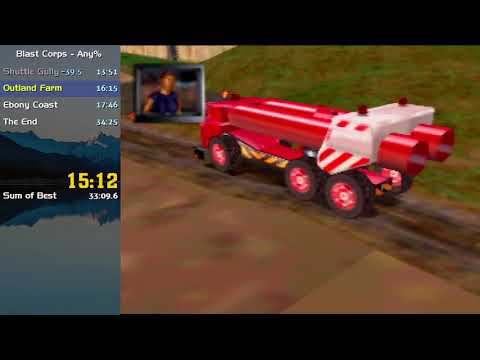 Blast Corps any% in 33:21