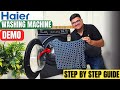 HAIER Front Load Washing Machine Demo How To Use HAIER Washing Machine HAIER Washing Machine
