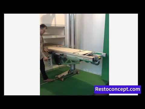 video 1, Enfourneur élévateur automatique à colonne