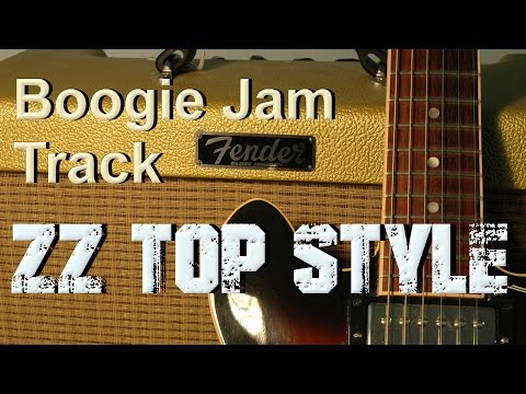 Boogie backing track - zz top style