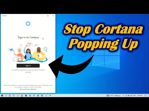 How to Stop Cortana Popping Up Windows 10