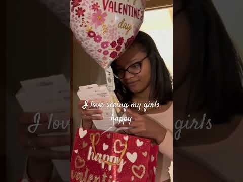 The girls reaction to their gift on Valentine’sDay #shorts #shortsvideo