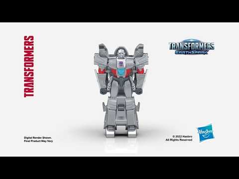 Transformers Toys EarthSpark 1-Step Flip Changer Megatron Action Figure thumbnail