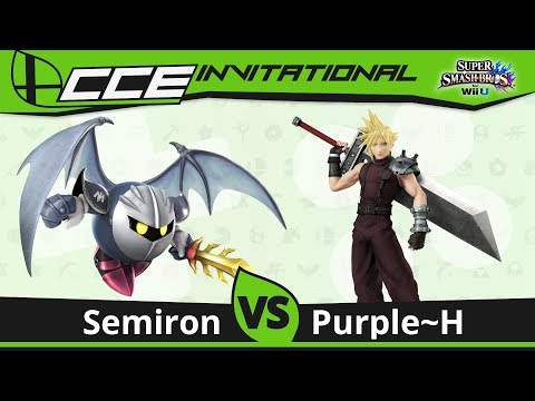 CCE Invitational - Semiron (Meta-Knight) vs TCL Purple~H (Cloud) - Smash 4