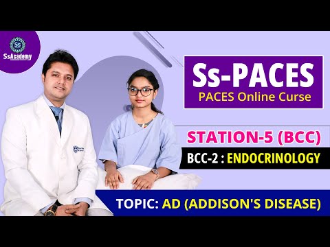 PACES 2023 New Format | ( AD )ADDISON'S DISEASE -Station- 5 |( BCC - 02 )| Endocrinology |@SsAcademy