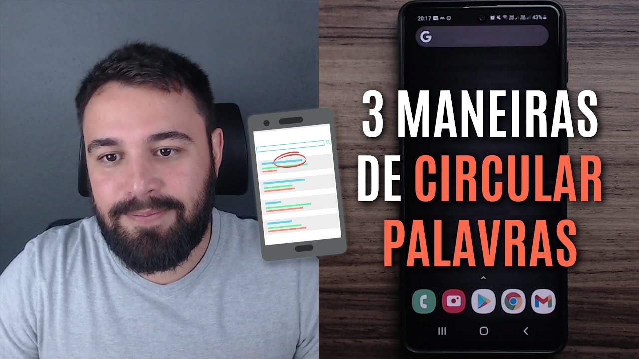 TRÊS MANEIRAS PARA CIRCULAR UMA PALAVRA NO CELULAR