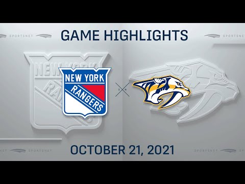 NHL Highlights | Rangers vs. Predators - Oct. 21, 2021