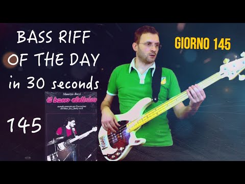 Maurizio Bozzi Il basso elettrico (metodo avanzato) Bass Riff of the day in 30 seconds giorno 145