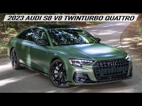 PUSHED HARD! 2023 AUDI S8 V8 TT IN AWESOME SPEC - DISTRICT GREEN MATTE - Sounds,accelerations & more
