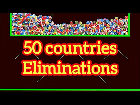 50 countries and times 49 Eliminations marble race in algodoo