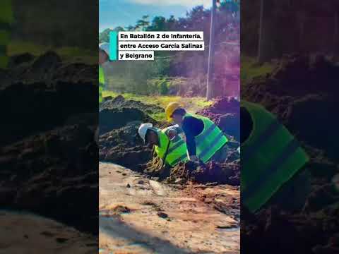 construcción de obra de refuerzo del desagüe pluvial