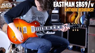 Video thumbnail for No Talking...Just Tones | Eastman Antique Varnish | SB59/v Antique Redburst by Peach Guitars