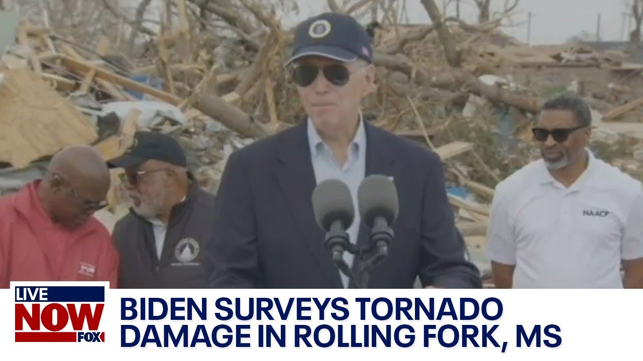 Biden surveys damage in Rolling Fork, Mississippi after deadly tornado | LiveNOW from FOX