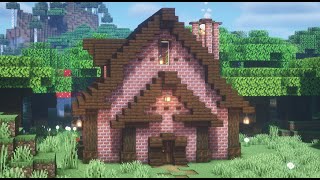 【マインクラフト】レンガのかわいい家の作り方【Minecraft】How to Build a Brick House【マイクラ建築】