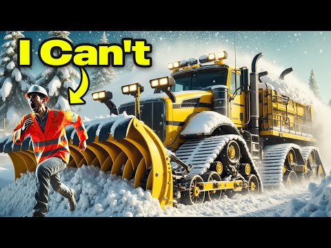 EXTREME ❄️ FAST Snow Plowing Machines Removing World's Biggest & Dangerous Snow Mountains!