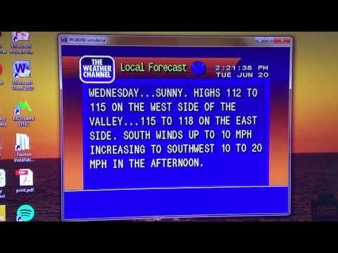 Weatherstar 4000 simulator - 06/20/2017