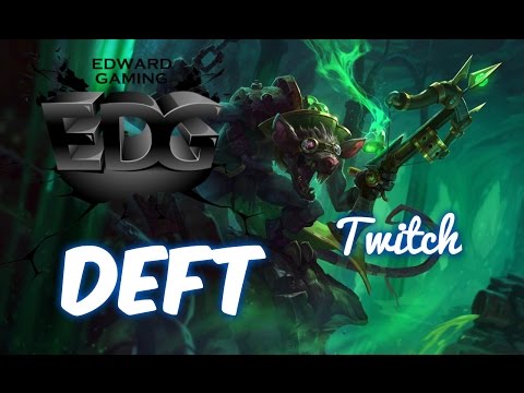 EDG Deft TWITCH ADC vs Vayne Patch 5.17