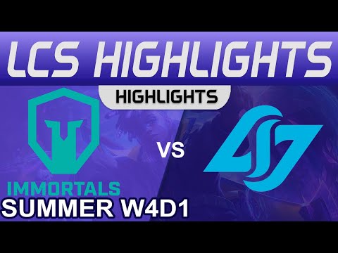IMT vs CLG Highlights LCS Summer Season 2022 W4D1 Immortals vs Conter Logic Gaming by Onivia