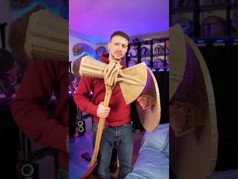 Cardboard Mjolnir, Stormbreaker and Shield! 📦 #avengers #epiccardboardprops