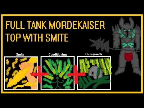 FULL TANK MORDEKAISER TOP WITH SMITE DOES MOST DAMAGE ON THE TEAM?! - League of Legends