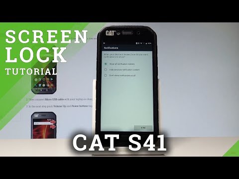 How to Add Screen Lock in CAT S41 - Password & Pattern |HardReset.info