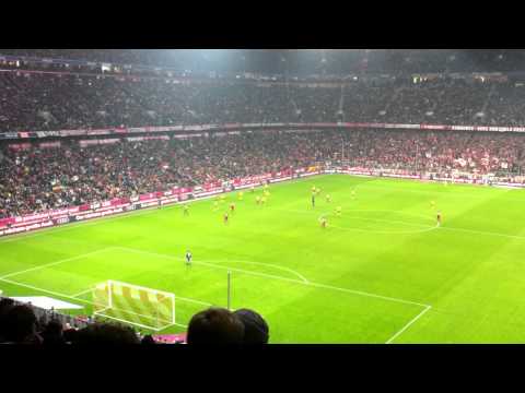 FC Bayern - Borussia Dortmund 1:3 Stimmung BVB Fans Allianz Arena
