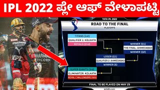 tata IPL 2022 RCB Playoff Full Schedule In Kannada | RCB Qualified For Final | Virat Kohli Happy