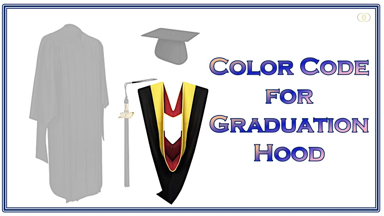 COLOR CODE FOR GRADUATION HOOD | 30 colors representing various fields of study | GRADUATION | TYPES