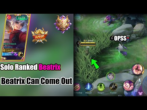 Watch out for the bushes if you have Beatrix | Solo Ranked Beatrix | Best Build And Emblem 2021