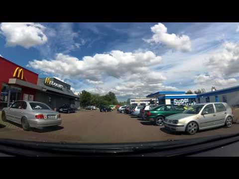 Autofahrt Teil 1 Halle (Saale) → Könnern / YI 4K Action-Kamera und Gimbal
