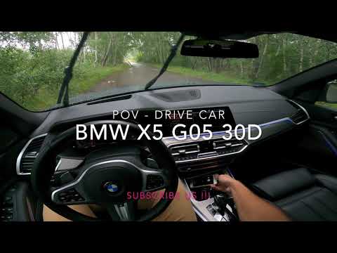 Driving BMW X5 G05 POV | drive car in the rain | GOPRO 9 4K |