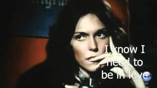 Carpenters - I need to be in love ( original clip 1976) reencoding sound &amp; Lyric. ;)