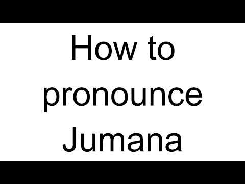 How to Pronounce Jumana (Arabic)