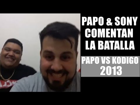 Papo & Sony Comentan Papo Vs Kodigo - 2013 - Batalla De Los Gallos