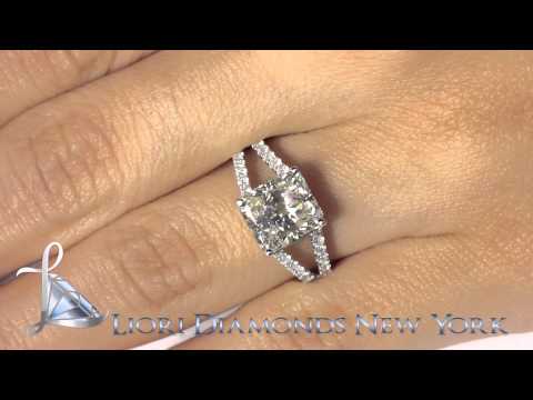 ER-1156 - 4.62 Carat J-SI1 Radiant Cut Natural Diamond Engagement Ring 14k White Gold