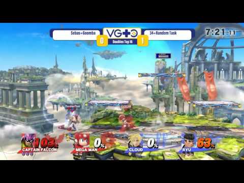 VGTC: Fall Tournament 2016 - Smash 4 Doubles Top 16 - Sebas + Goomba vs 34 + Random Task