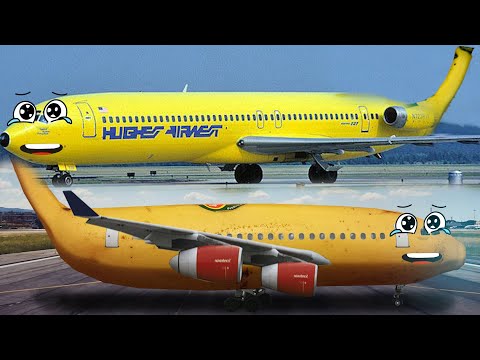 Doodles Airplanes - Banana Airplane - Doodles are flying and singing the song "Sanity"