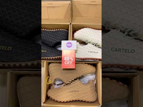 Cartelo Originals Mosaic Geometrical Pattern White Sneakers (Singaporean Brand) product video